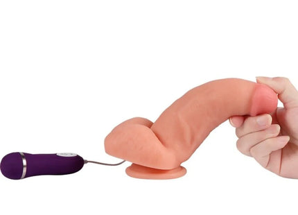 SHEQU - RED EAGLE VIBRATORDILDO MIT FERNBEDIENUNG 17 CM