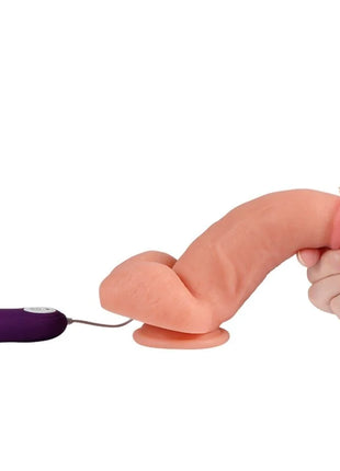 SHEQU - RED EAGLE VIBRATORDILDO MIT FERNBEDIENUNG 17 CM