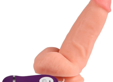 SHEQU - RED EAGLE VIBRATORDILDO MIT FERNBEDIENUNG 17 CM