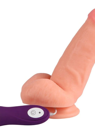 SHEQU - RED EAGLE VIBRATORDILDO MIT FERNBEDIENUNG 17 CM