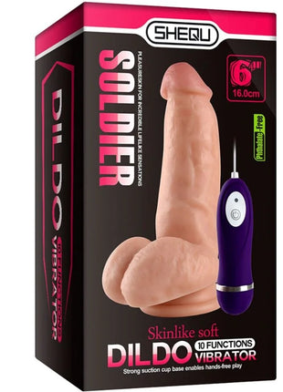 SHEQU - SOLDIER VIBRATOR DILDO MIT FERNBEDIENUNG 16 CM