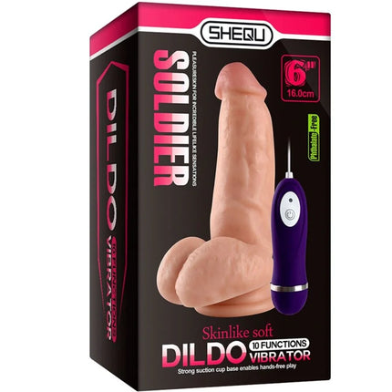 SHEQU - SOLDIER VIBRATOR DILDO MIT FERNBEDIENUNG 16 CM