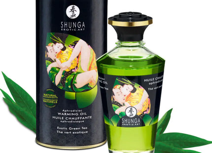 SHUNGA - BIO-GRÜNER TEE-WÄRMEEFFEKT-MASSAGEÖL 100 ML
