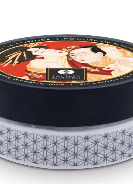 SHUNGA - ERDBEER-ESSBARE MASSAGEPULVER-SET - Essbare Pulver
