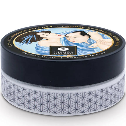 SHUNGA - ESSBARES KOKOSNUSS-MASSAGEPULVER-SET - Essbare Pulver