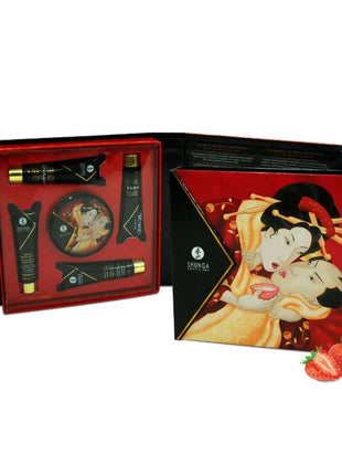 SHUNGA - GEHEIMES GEISHA-ERDBEER- UND CAVA-KIT - Massage-Kits
