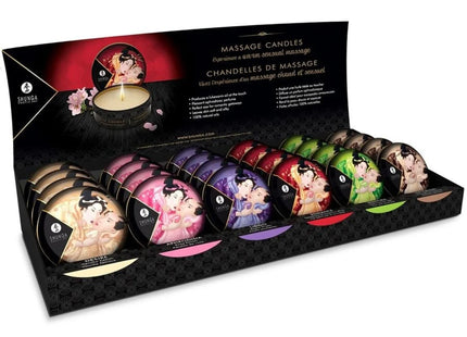 SHUNGA - MINI CARESS BY CANDLELIGHT DISPLAY MASSAGEKERZEN 24 EINHEITEN