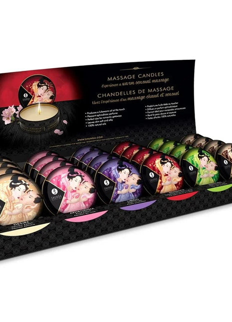 SHUNGA - MINI CARESS BY CANDLELIGHT DISPLAY MASSAGEKERZEN 24 EINHEITEN