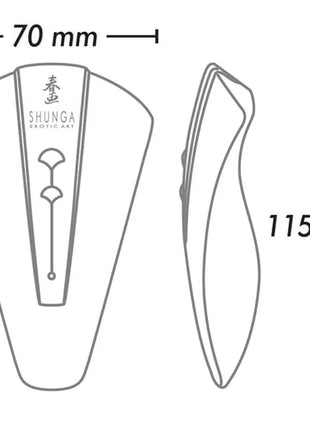 SHUNGA - OBI INTIMMASSAGER ROSA - Auflegevibratoren