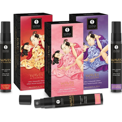 SHUNGA - WAVES PLEASURE SPRAY ORAL SEXUCTIVE ERDBEERE 20 ML