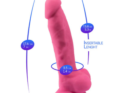 SILEXD Modell 1: Fluoreszierender Silikon-Penis 17,5 cm - Realistische Dildos