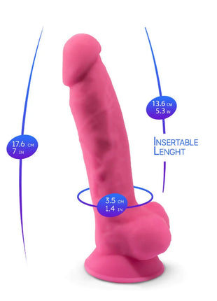 SILEXD Modell 1: Fluoreszierender Silikon-Penis 17,5 cm - Realistische Dildos