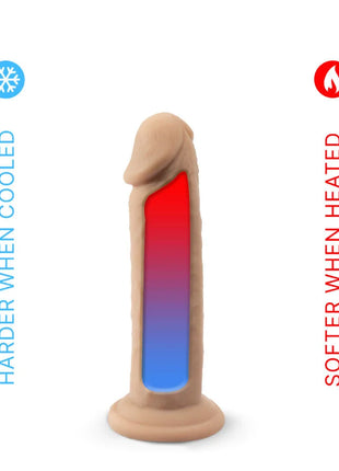 SILEXD REAL PENIS - THERMOSILIKON REALISTISCH - 15,4 cm - Dildo mit Saugnapf