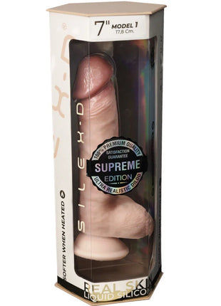 SILEXD RealFeel: Premium Thermo-Silikon Dildo 17,8 cm - Dildo mit Saugnapf
