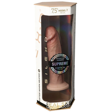SILEXD RealFeel - Thermoaktives Dual-Density Modell - 19 cm - Dildo mit Saugnapf