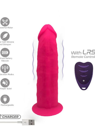 SilexPink - Realistischer Vibrator mit 10 Modi & Fernbedienung - 17 cm - Realistischer Vibrator