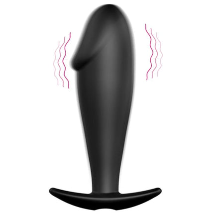SILIKON ANAL PLUG PENIS FORM UND 12 VIBRATIONSMODI - Analplug