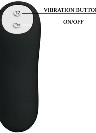 SILIKON ANAL PLUG PENIS FORM UND 12 VIBRATIONSMODI - Analplug