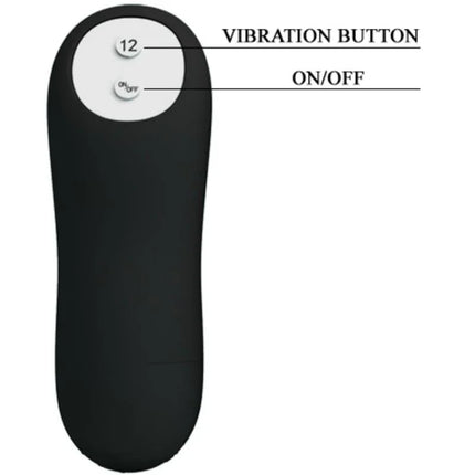 SILIKON ANAL PLUG PENIS FORM UND 12 VIBRATIONSMODI - Analplug