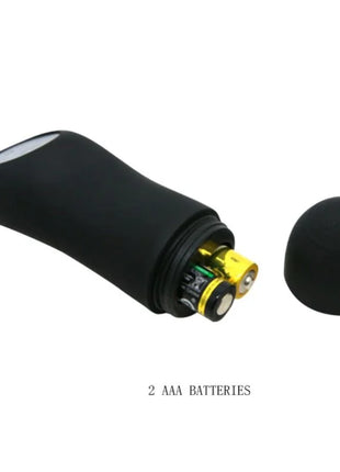 SILIKON ANALPLUG 12 VIBRATIONSMODI - SCHWARZ - Analplug