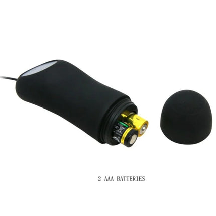 SILIKON ANALPLUG 12 VIBRATIONSMODI - SCHWARZ - Analplug