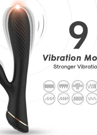 SILIKONI RABBIT-VIBRATOR - SCHWARZ - Rabbit-Vibratoren