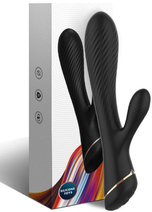 SILIKONI RABBIT-VIBRATOR - SCHWARZ - Rabbit-Vibratoren