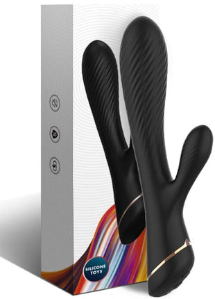 SILIKONI RABBIT-VIBRATOR - SCHWARZ - Rabbit-Vibratoren