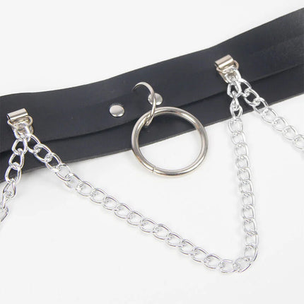 Sinnlicher Strapsgürtel mit Kette - Verführerisches Design Einheitsgröße - Gürtel-Harness