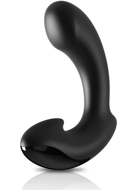 Black sleekly curved silikon p-punkt-prostatamassager von sir richards mit ergonomischem design und glänzend glatter oberfläche