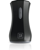 Schwarzes, schlankes und gebogenes sir richards twin turbo stroker aus silikon mit silbernen steuerknöpfen und glänzendem finish