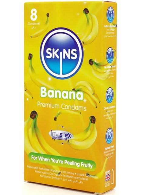 SKINS - BANANA PREMIUM KONDOME PACKUNG 8