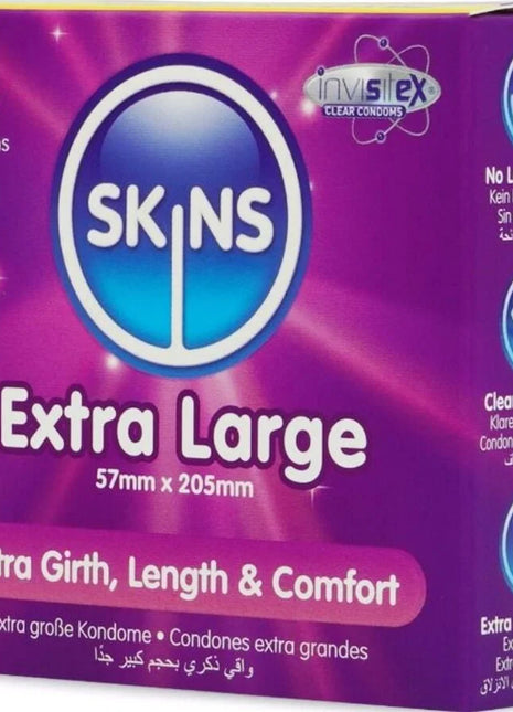 SKINS - EXTRA GROSSE PREMIUM-KONDOME - 4/8/16 STÜCK - Kondome