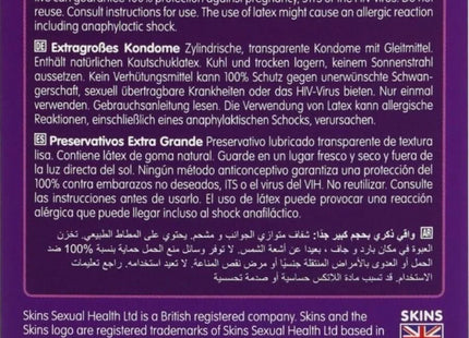 SKINS - EXTRA GROSSE PREMIUM-KONDOME - 4/8/16 STÜCK - Kondome
