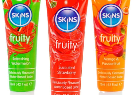 SKINS – FRUCHTIGES GLEITMITTEL-SET WASSERMELONE ERDBEERE & MANGO GLEITMITTEL 3 x 12 ML