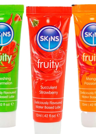 SKINS – FRUCHTIGES GLEITMITTEL-SET WASSERMELONE ERDBEERE & MANGO GLEITMITTEL 3 x 12 ML