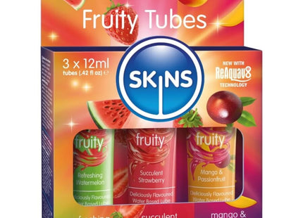 SKINS – FRUCHTIGES GLEITMITTEL-SET WASSERMELONE ERDBEERE & MANGO GLEITMITTEL 3 x 12 ML