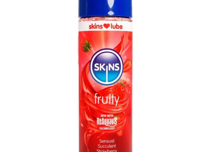 SKINS – FRUCHTIGES WASSERBASIERTES GLEITMITTEL ERDBEERE 130 ML
