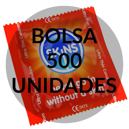 Roter kunststoffwrapper für packung skins hautkondom ultra dünne kondome mit schwarzem text und blauem logo
