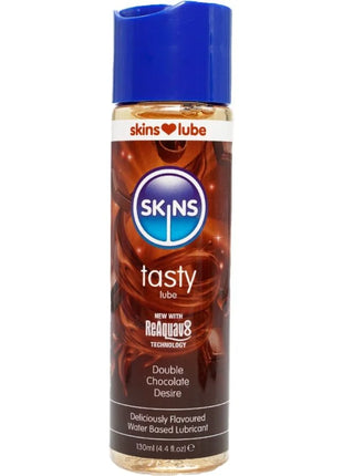 SKINS – KÖSTLICHES WASSERBASIERTES GLEITMITTEL DOPPELSCHOKOLADE 130 ML