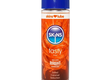 SKINS – KÖSTLICHES WASSERBASIERTES GLEITMITTEL MIT GESALZENEM KARAMELL-GESCHMACK 130 ML