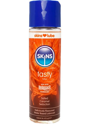 SKINS – KÖSTLICHES WASSERBASIERTES GLEITMITTEL MIT GESALZENEM KARAMELL-GESCHMACK 130 ML