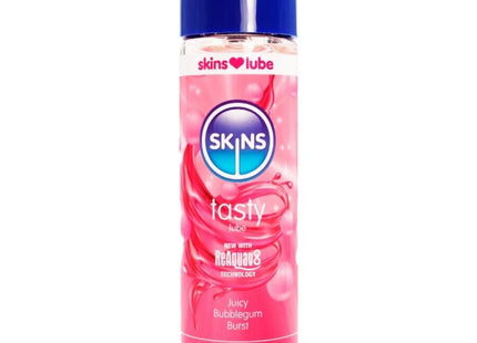 SKINS – LECKERES WASSERBASIERTES GLEITMITTEL MIT BUBBLEGUM-FARBE 130 ML