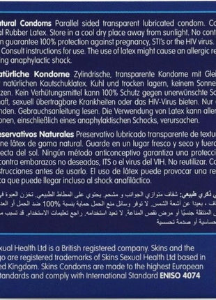 SKINS - NATÜRLICHE PREMIUM-KONDOME PACKUNG 4/8/16 STÜCK - Kondome - empfindlich