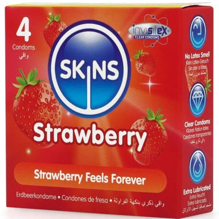 SKINS - PREMIUM KONDOME - PACKUNG 4/8 STÜCK- GESCHMACK - Kondome