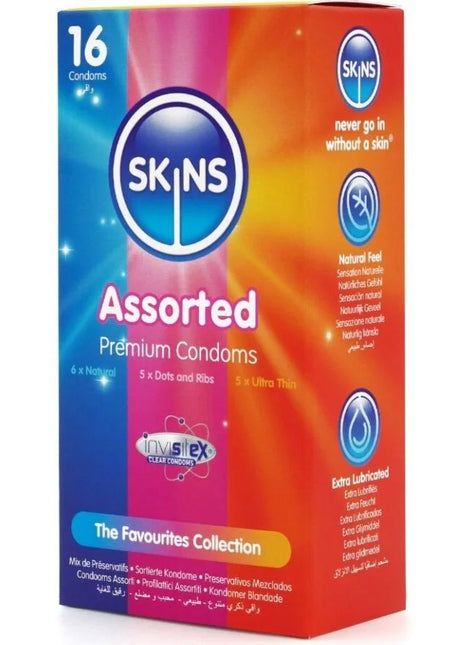 SKINS - SORTIERTE PREMIUM-KONDOME PACKUNG 16