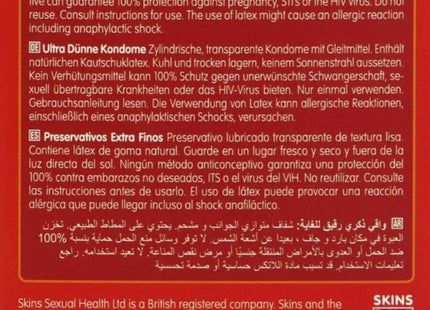 SKINS Ultradünne Kondome Vanilleduft - Kondome - empfindlich