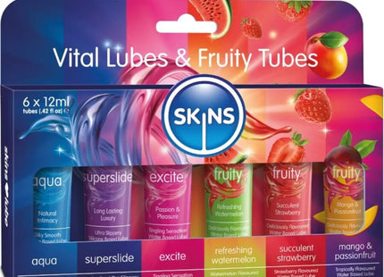 SKINS – VITAL & FRUITY GLUBES KIT GLEITMITTEL 6 x 12 ML