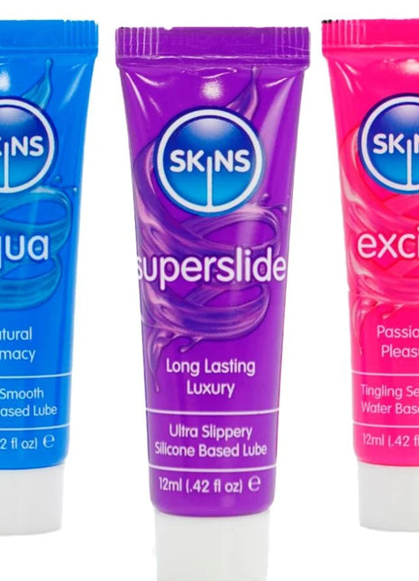 SKINS – VITAL LUBES KIT AQUA SUPERSLIDE & EXCITE GLEITMITTEL 3 x 12 ML