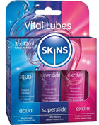 SKINS – VITAL LUBES KIT AQUA SUPERSLIDE & EXCITE GLEITMITTEL 3 x 12 ML